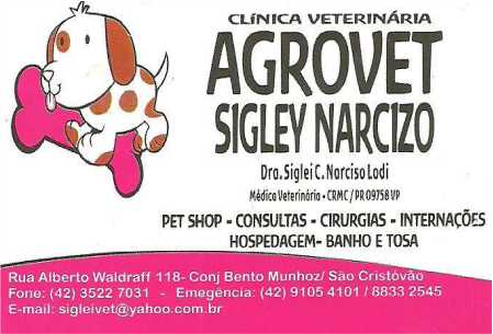 Clínica Veterinária Drª Sigley Narcizo