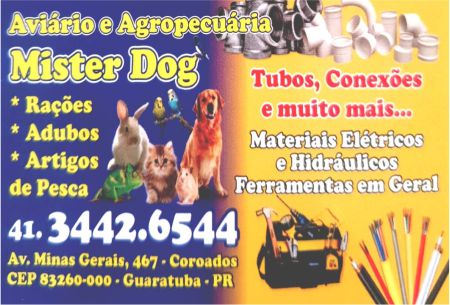AVIÁRIO E AGROPECUARIA MISTER DOG