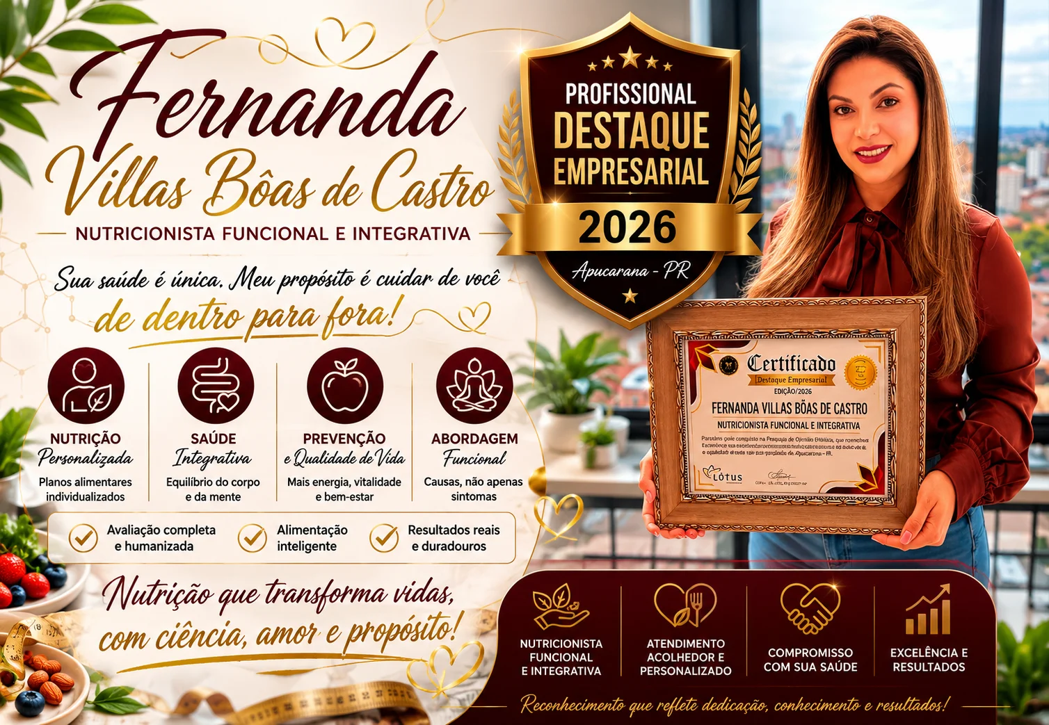 FERNANDA VILLAS BÔAS DE CASTRO NUTRICIONISTA