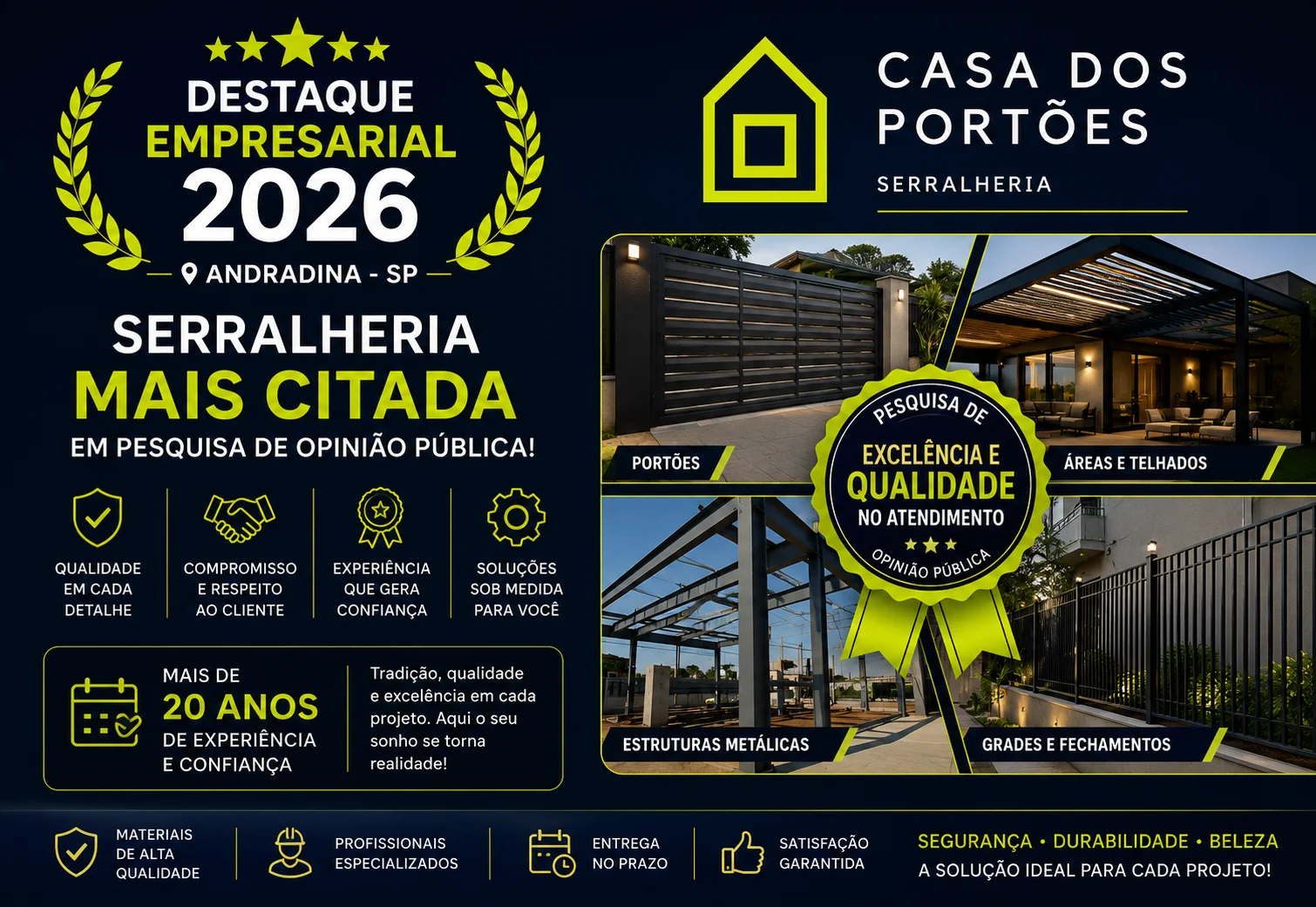 SERRALHERIA CASA DOS PORTÕES
