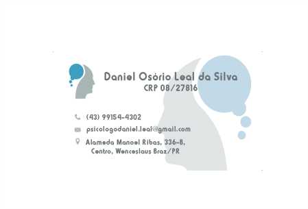 Psicólogo Daniel Osório Leal da Silva